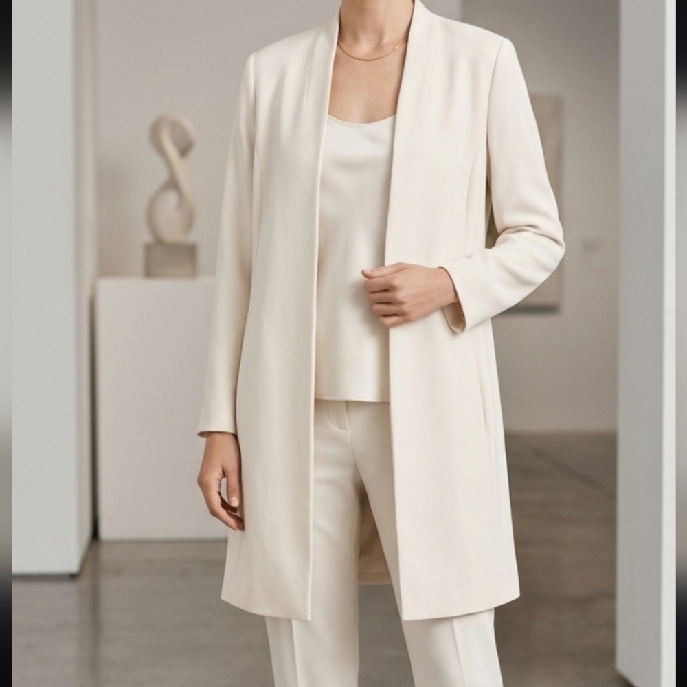 Eileen Fisher Drapey Tencel Stretch Jacket Sz M